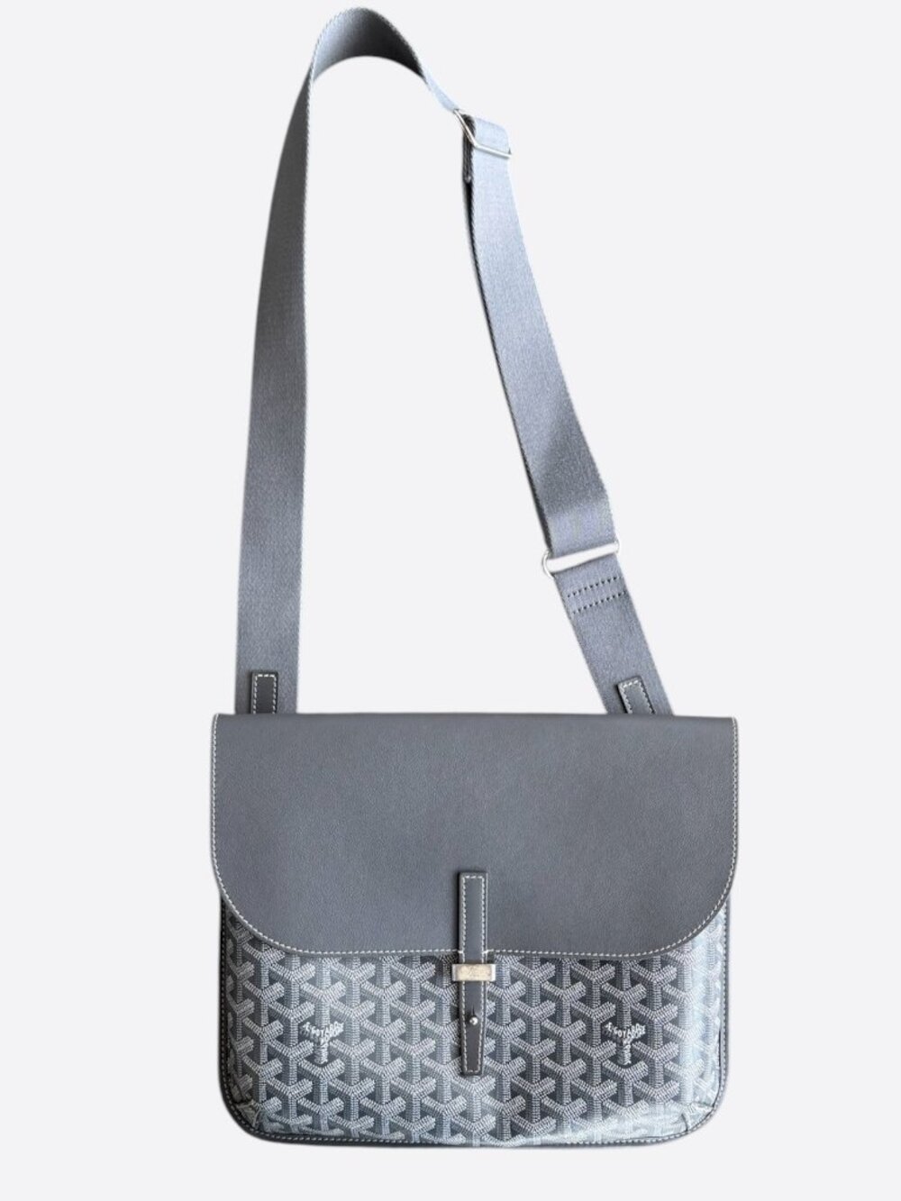 Goyard Grey Coursier Messenger Bag